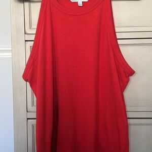 Red Sleeveless Women's Top